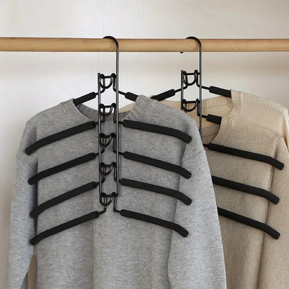 エコグリップハンガーでクローゼットを整理し、服のシワを防ぎましょう。満足保証付き！
